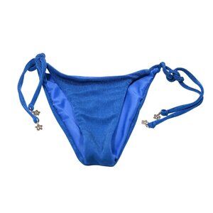 With Jean Bikini Bottoms in Blue